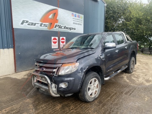 2015 Ford Ranger Limited Driver Side Rear Bare Door in Sea Grey 2012-2023
